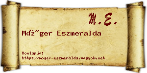 Móger Eszmeralda névjegykártya